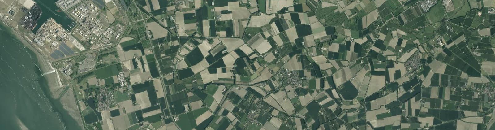 Luchtfoto van Ovezande