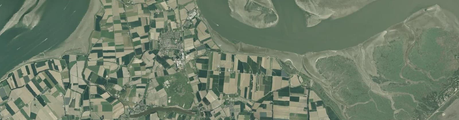 Luchtfoto van Kloosterzande