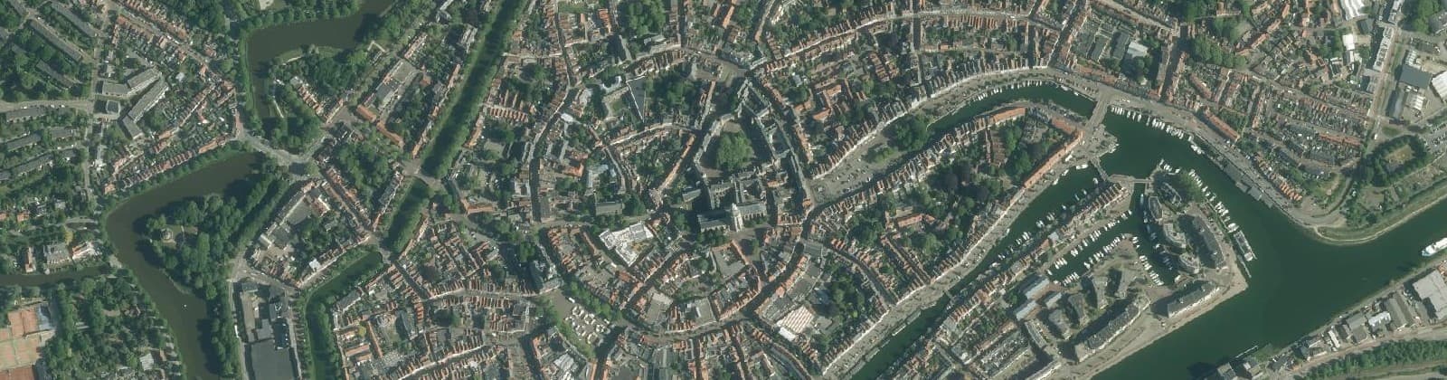 Luchtfoto van Binnenstad