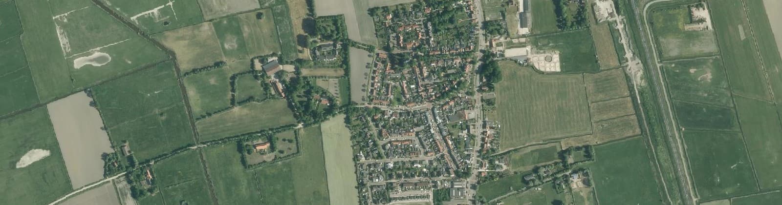 Luchtfoto van Sint Laurens