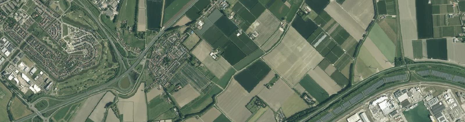 Luchtfoto van Verspr.h. Nieuw- en Sint Joosland