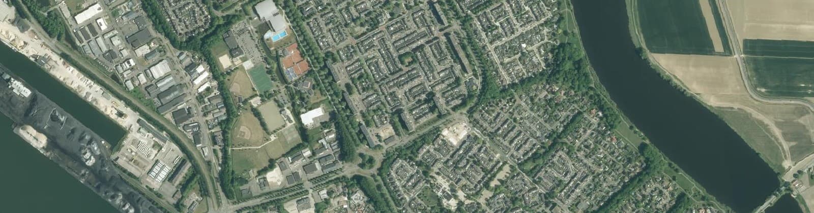 Luchtfoto van Terneuzen Zuid