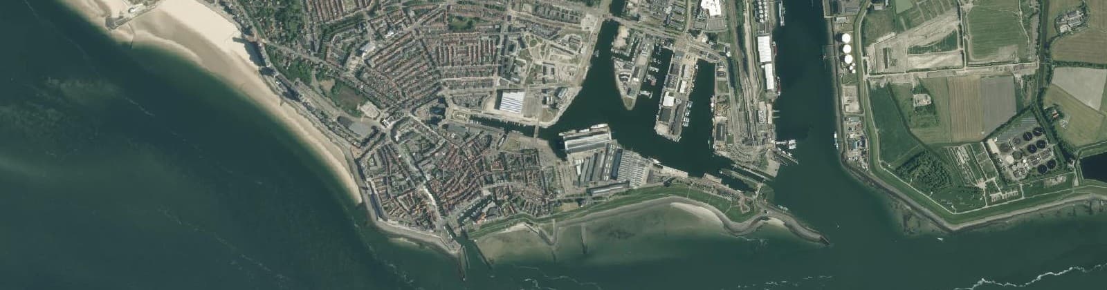 Luchtfoto van Binnenstad