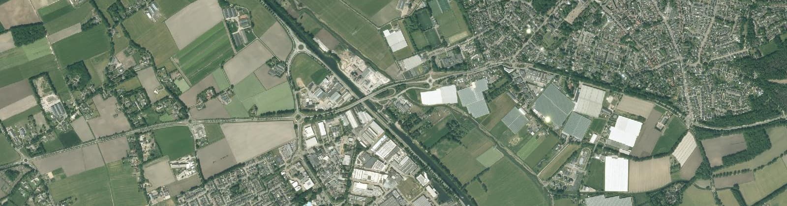 Luchtfoto van Asten buitengebied west