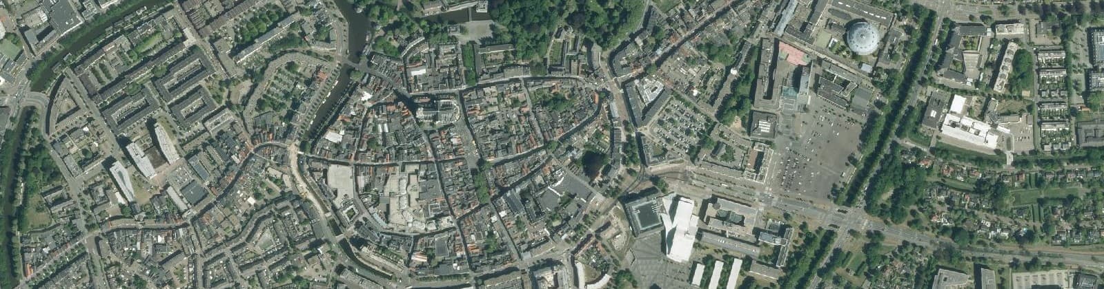 Luchtfoto van Breda centrum
