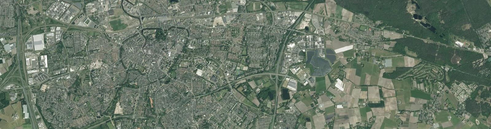 Luchtfoto van Breda oost