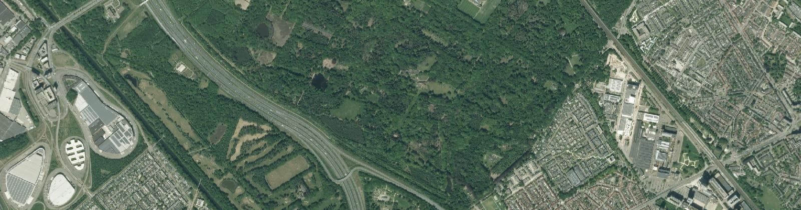 Luchtfoto van Halve Maan
