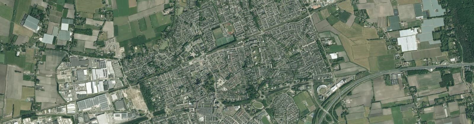 Luchtfoto van Midden woongebied