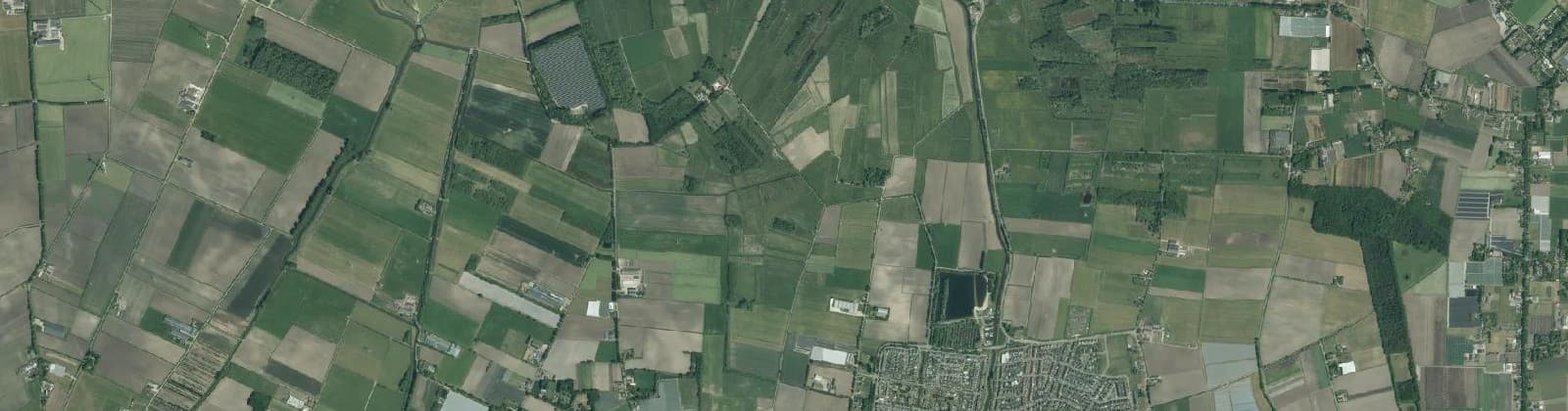 Luchtfoto van Noord landelijk gebied