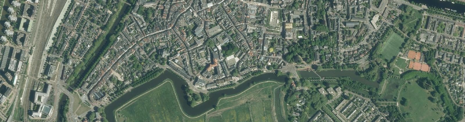 Luchtfoto van Binnenstad