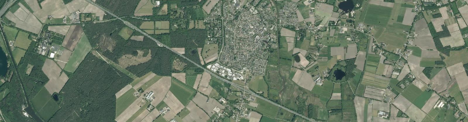 Luchtfoto van Buitengebied Moergestel Noord-West