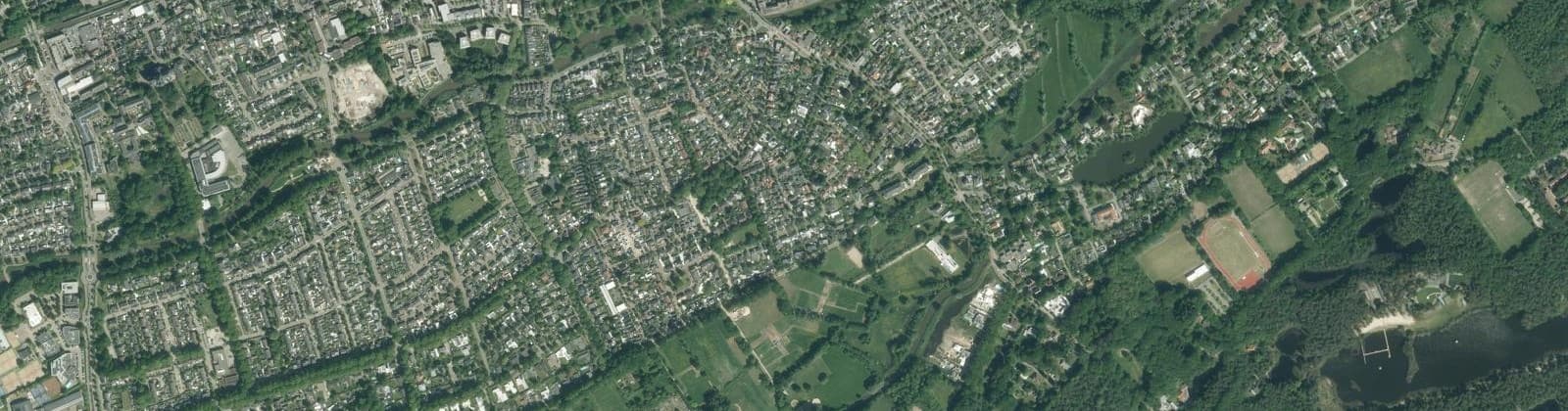 Luchtfoto van Levenskerk