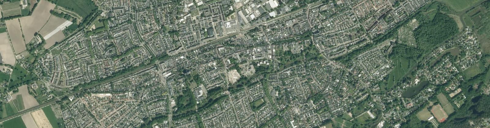 Luchtfoto van Centrum Oisterwijk
