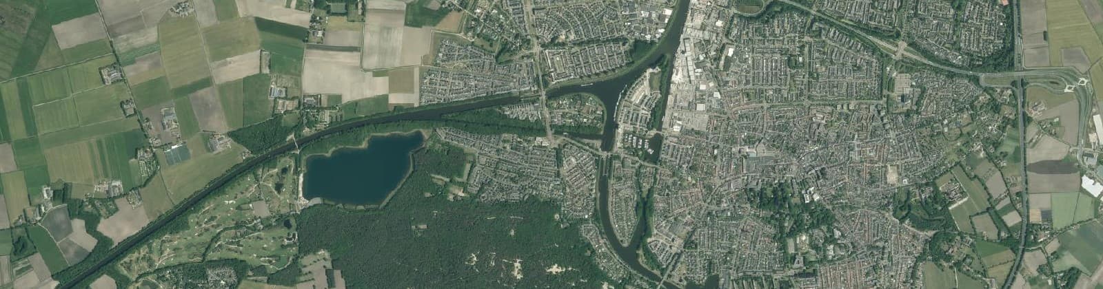 Luchtfoto van Wijk 10 Buitengebied Oosterhout