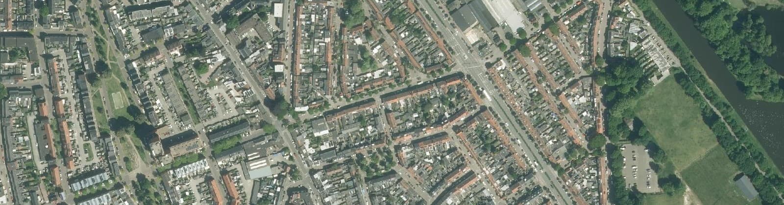 Luchtfoto van Groeseind-Hoefstraat