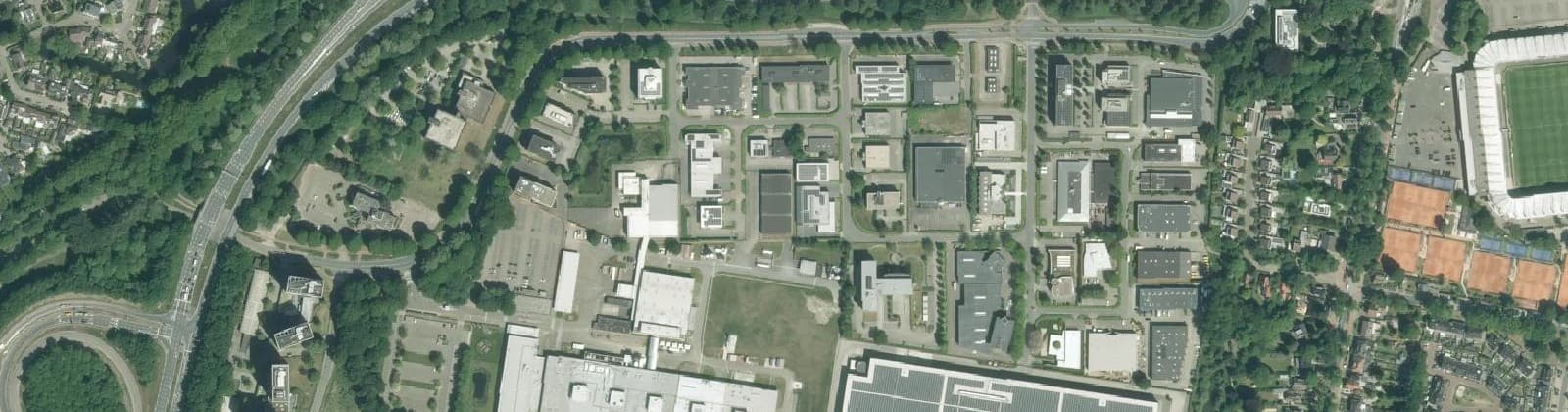 Luchtfoto van Bedrijventerrein Het Laar