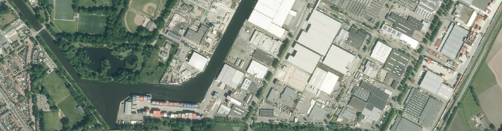 Luchtfoto van Ind.terrein Loven