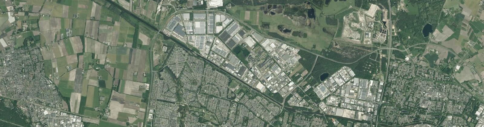 Luchtfoto van Bedrijventerrein Vossenberg