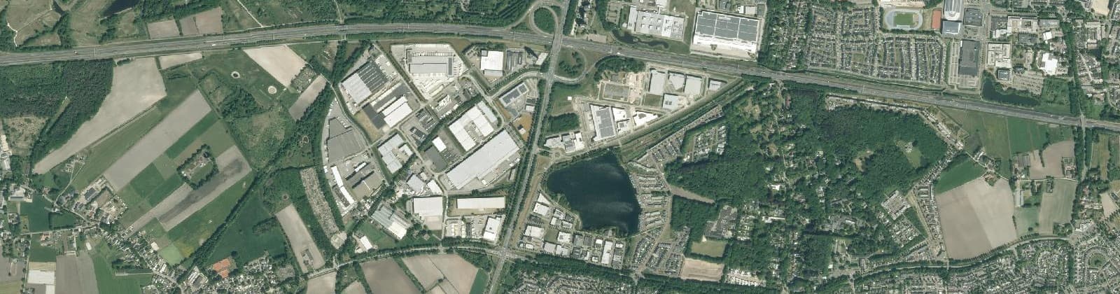 Luchtfoto van De Katsbogten
