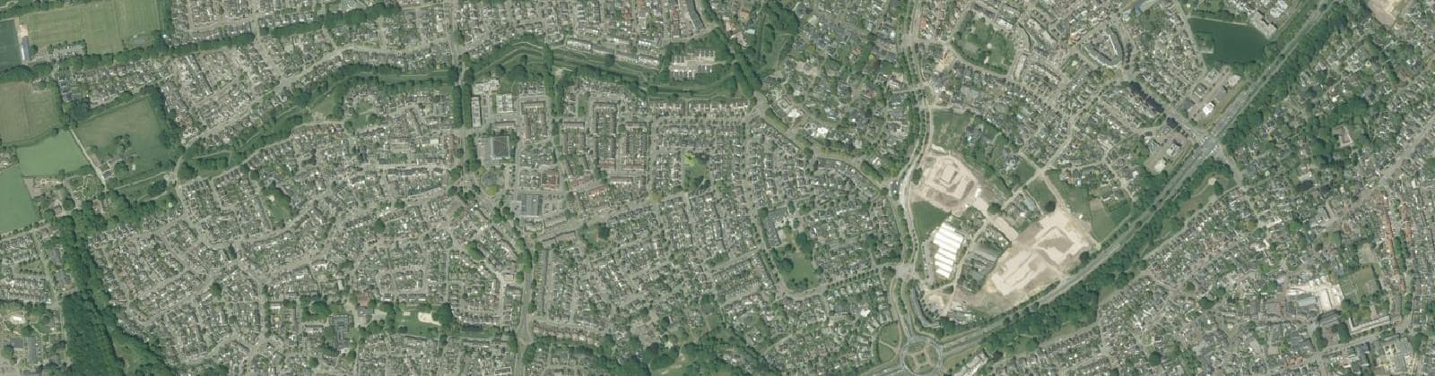 Luchtfoto van Wijk 01 Noordelijk Woongebied