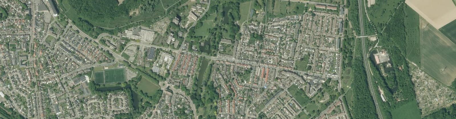 Luchtfoto van Wijk 32 Meezenbroek-Schaesbergerveld