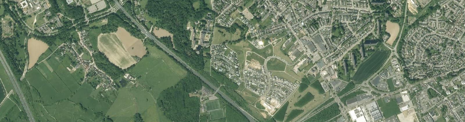Luchtfoto van Wijk 41 Heerlerbaan - Schil
