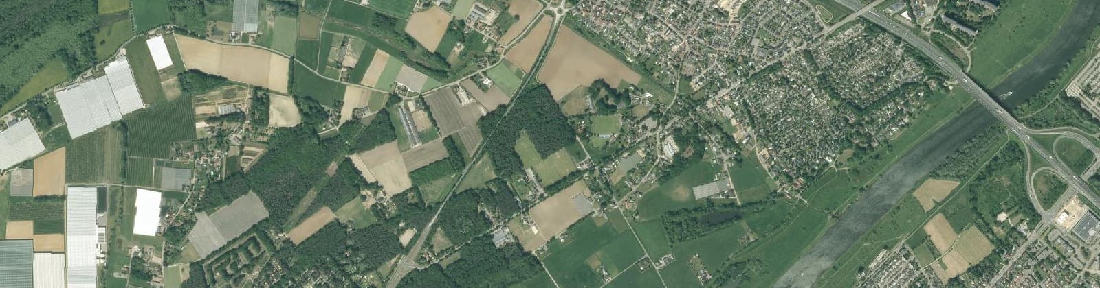 Luchtfoto van Wijk 26 Hout-Blerick