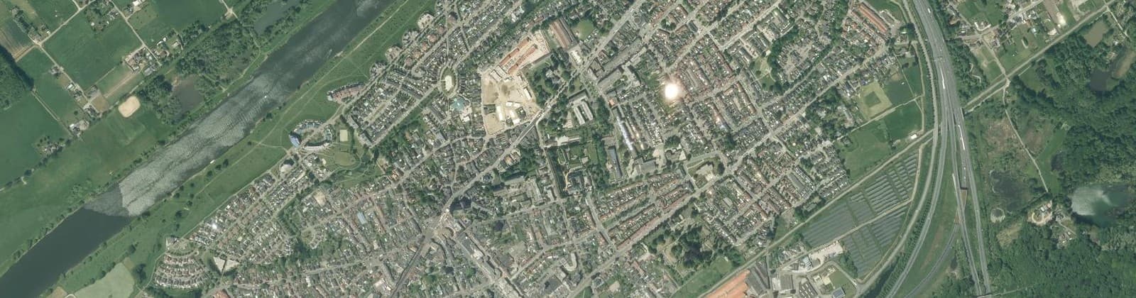 Luchtfoto van Wijk 31 Tegelen-Centrum