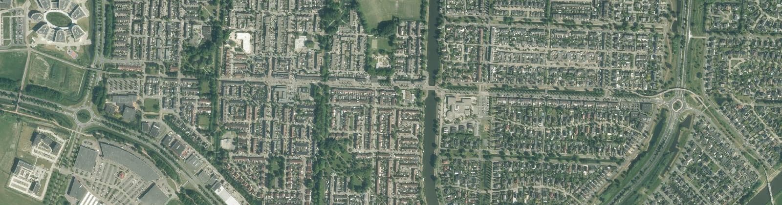 Luchtfoto van Waterwijk-Landerijen