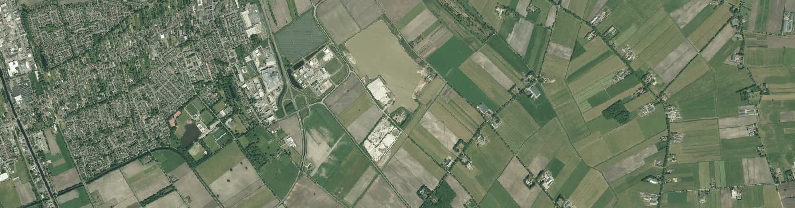 Luchtfoto van Buitengebied Vriezenveen Zuid