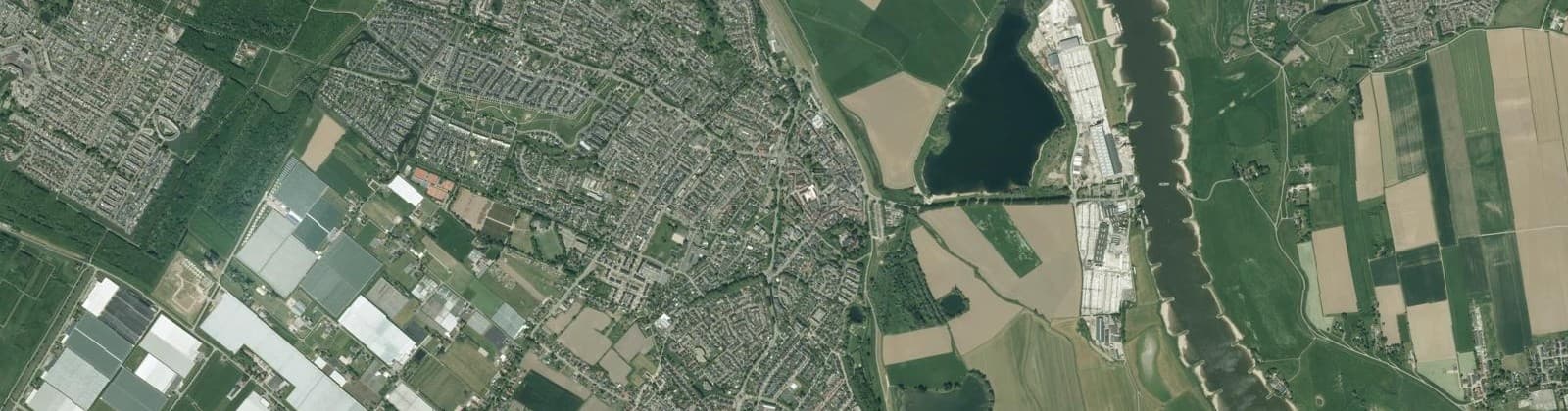 Luchtfoto van Huissen