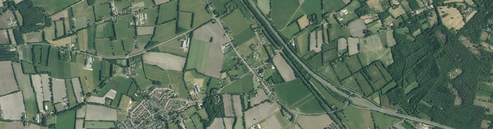Luchtfoto van Witte Paarden