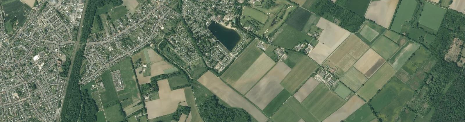 Luchtfoto van Heide