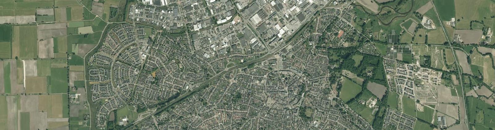 Luchtfoto van Wijk 00 Stad Rijssen