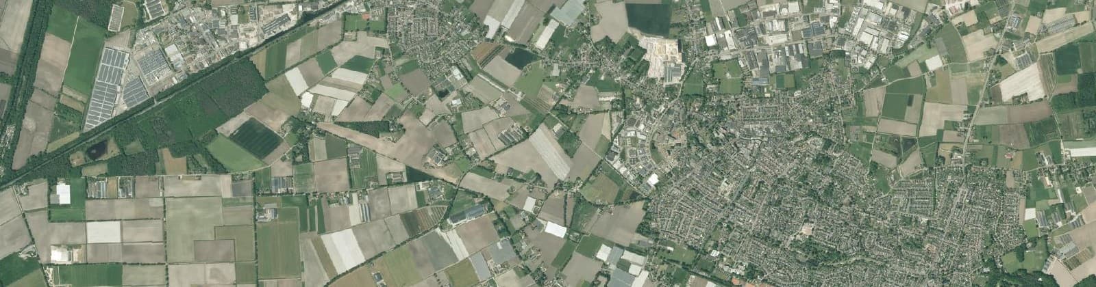 Luchtfoto van Panningen