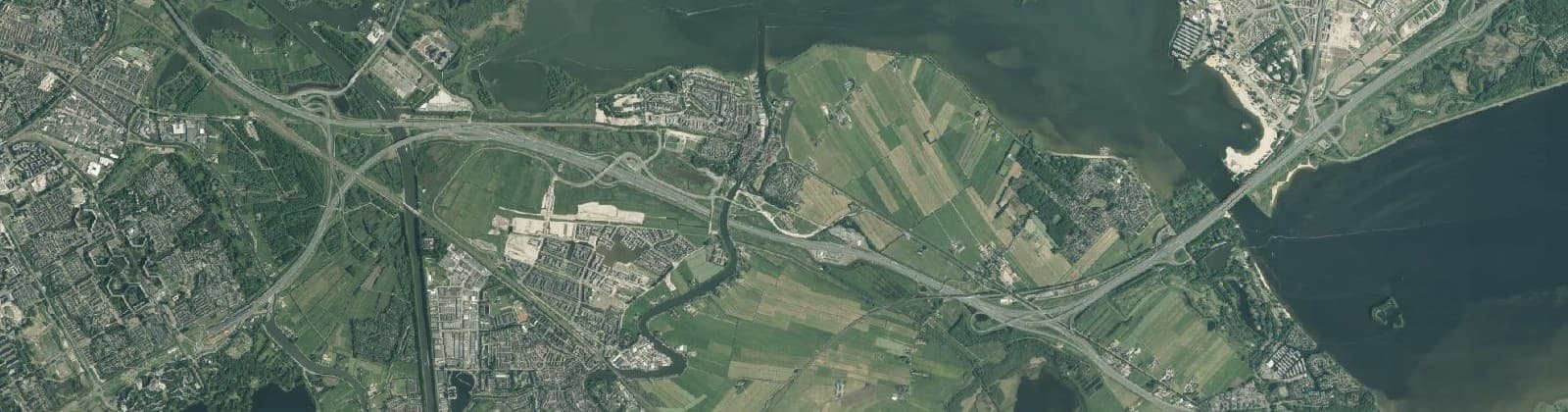 Luchtfoto van Muiden