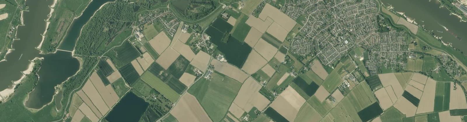 Luchtfoto van Millingen aan de Rijn
