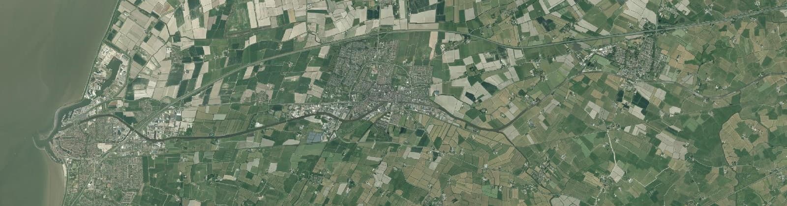 Luchtfoto van Franeker
