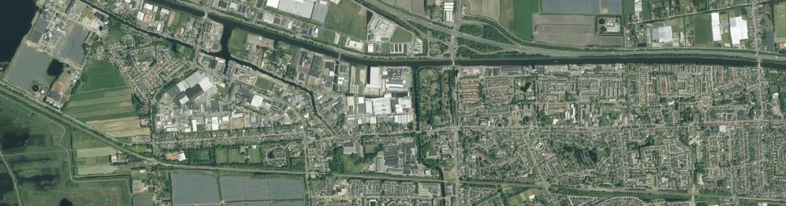 Luchtfoto van Foxham en Hoogezand-Noord