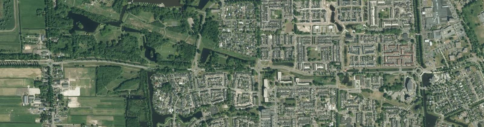 Luchtfoto van Hoogezand-Zuid