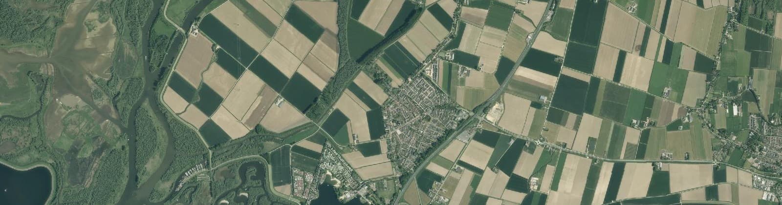 Luchtfoto van Hank