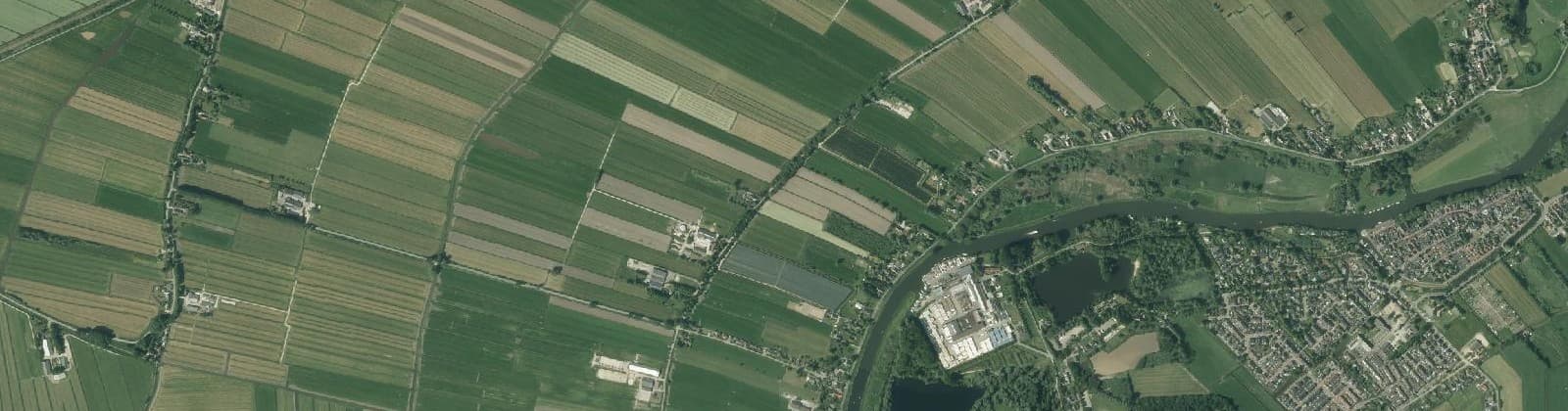 Luchtfoto van Kedichem buitengebied