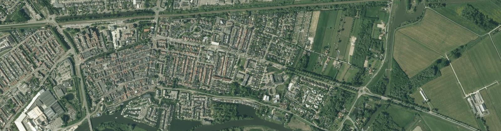 Luchtfoto van Leerdam-Oost