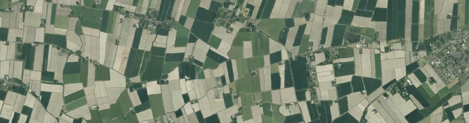 Luchtfoto van Oude Land