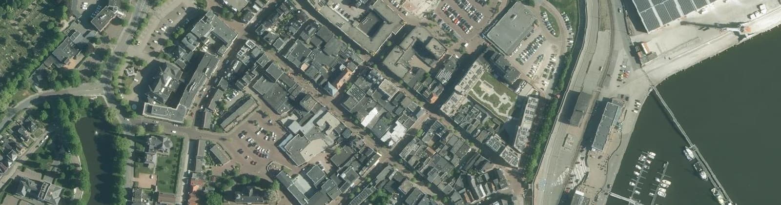 Luchtfoto van Delfzijl-Centrum