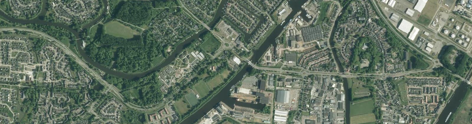 Luchtfoto van Farmsum