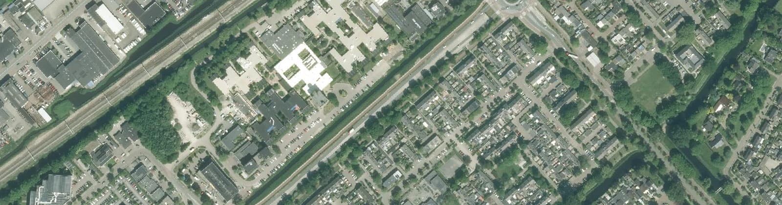 Luchtfoto van Planetenwijk
