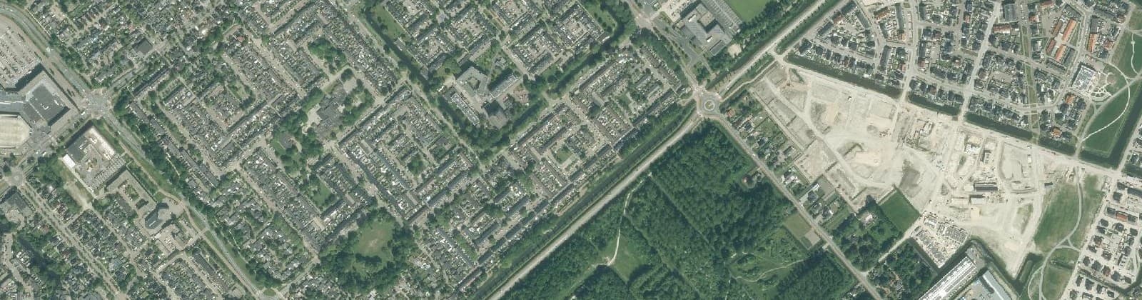 Luchtfoto van Bomen- Recreatiewijk