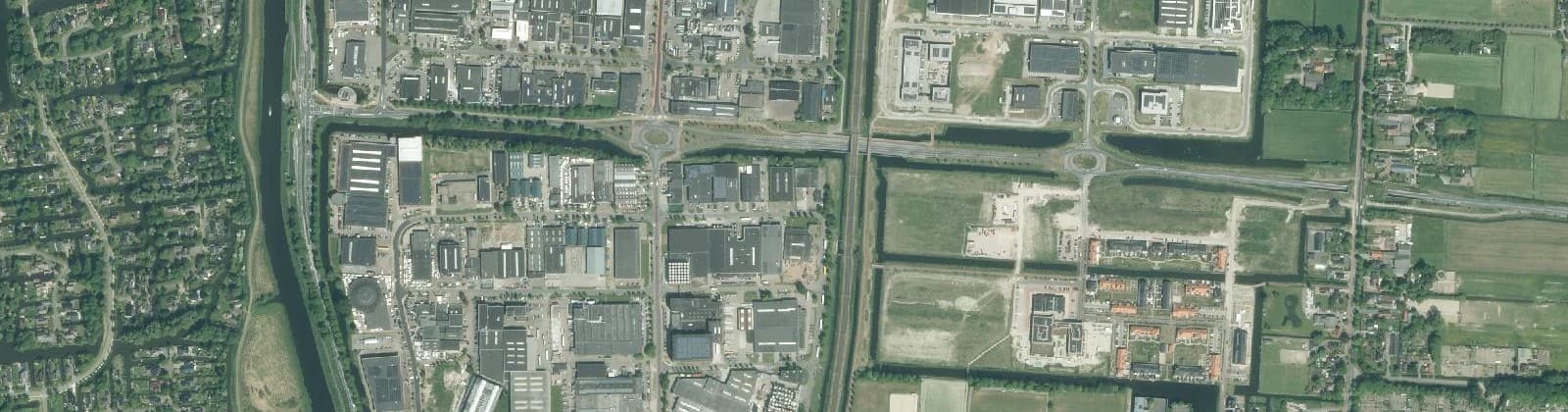 Luchtfoto van Bedrijventerrein Heerhugowaard