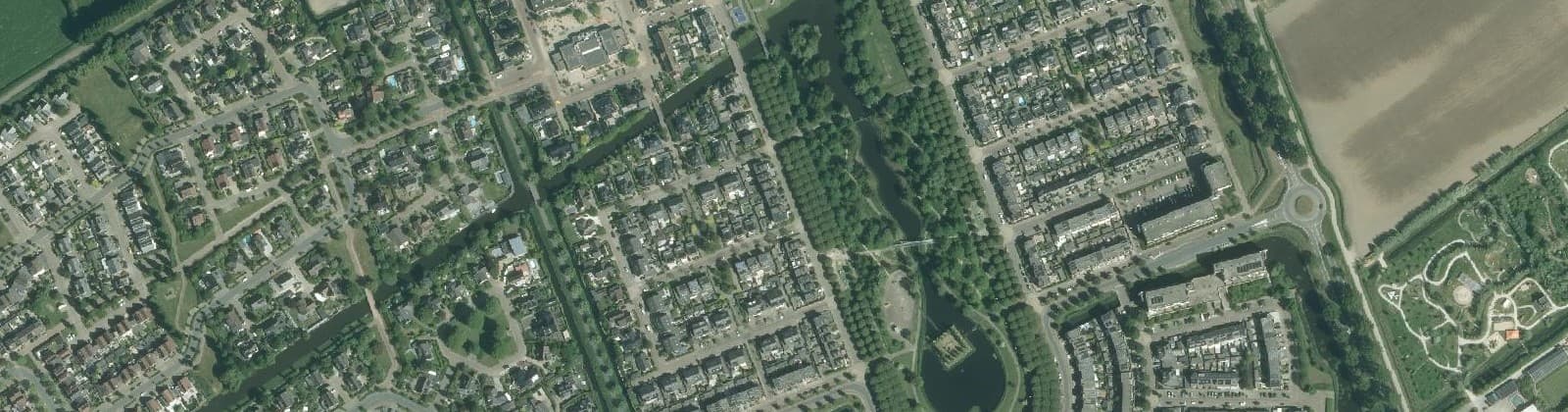Luchtfoto van Ravense Hoek